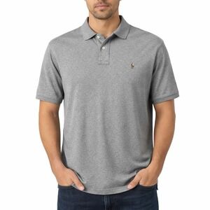 POLO RALPH LAUREN Gray Polo sx XL 100% Cotton Pima Soft Touch Short Sleeve